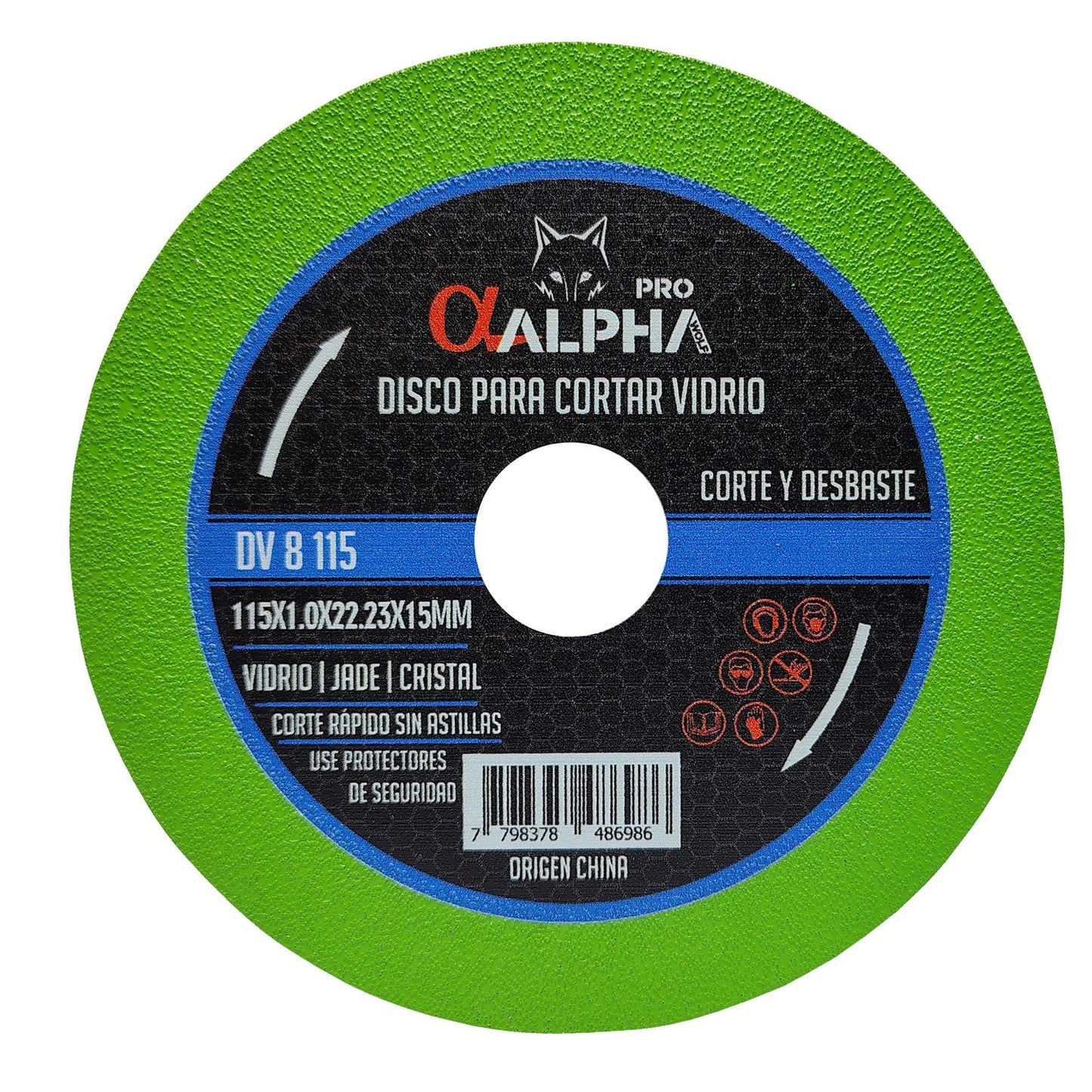 Disco Para Cortar Vidrio 4 - 1/2'' - ALPHA PRO - Herram.cl