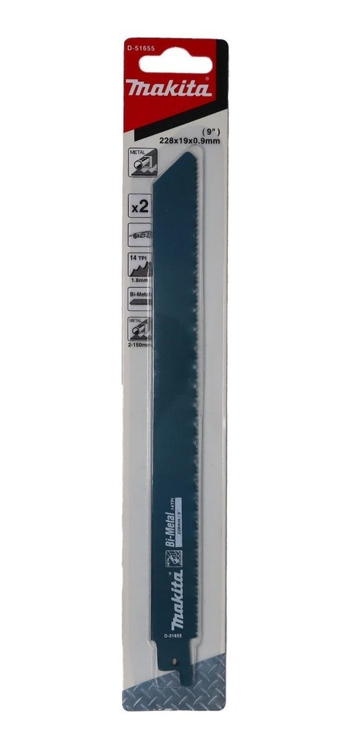 2 Hojas Sierra Sable Bi - metal 228x19x0,9mm - Makita - Herram.cl
