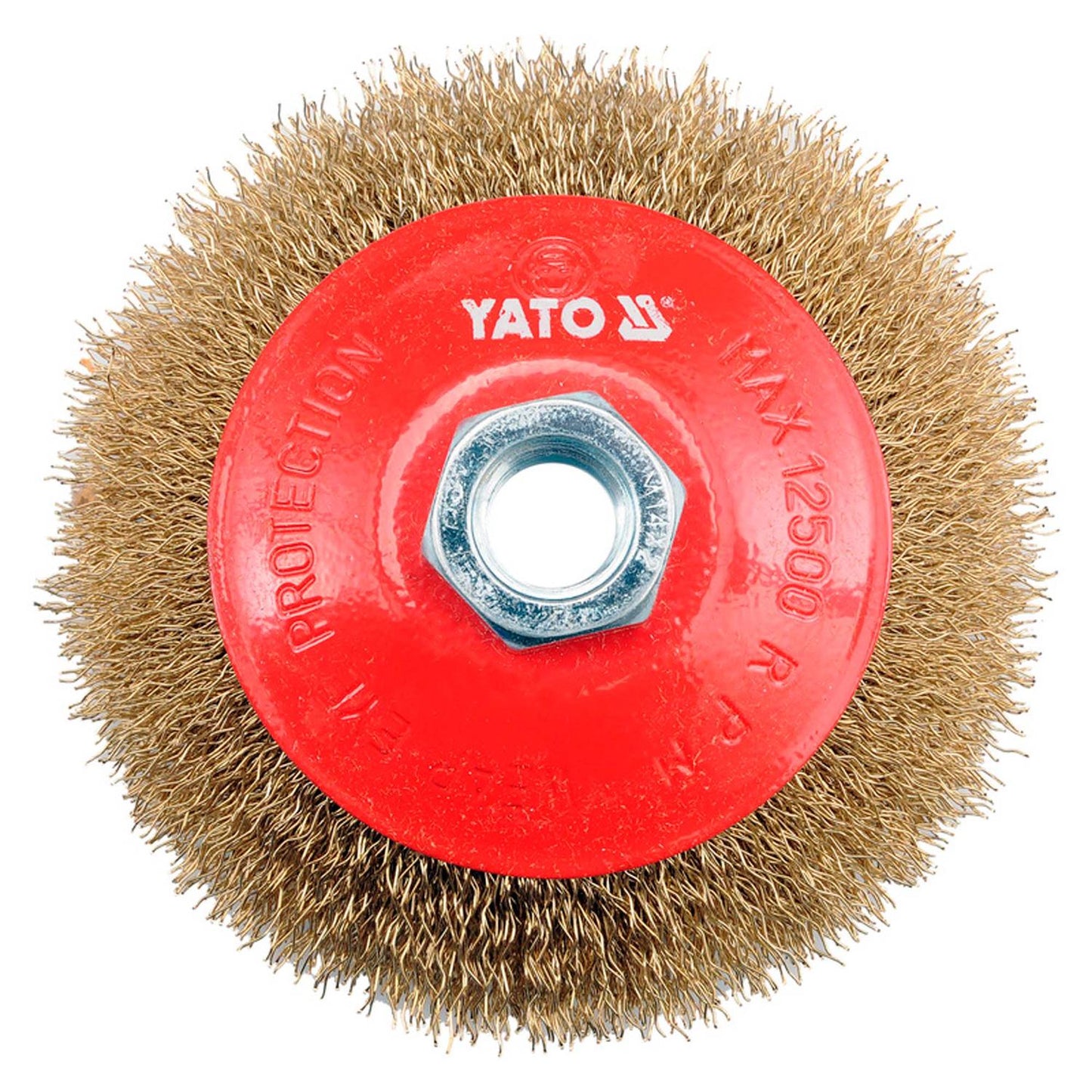 Grata Cónico Latón Ondulado 4'' (100mm)/ M14 - Yato - Herram.cl