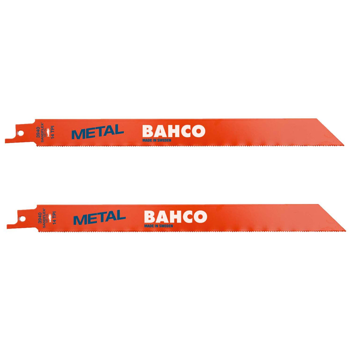 Pack 2 Hojas de sierra Sable Metal 228mm 14 TPI - Bahco - Herram.cl