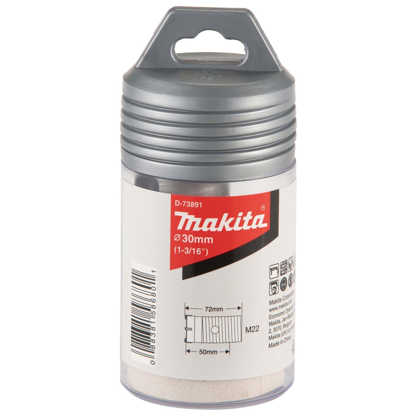 Broca Corona 30x72mm Toma M22 - Makita - Herram.cl
