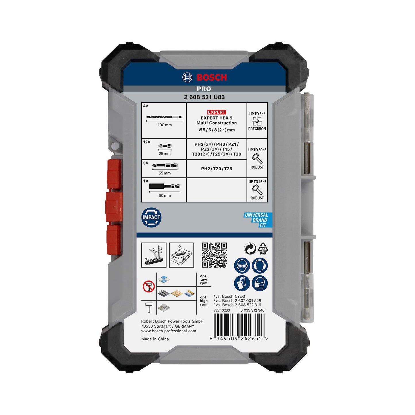 Kit Puntas y Brocas Multimaterial PRO Impact 20 Pzs - Bosch - Herram.cl