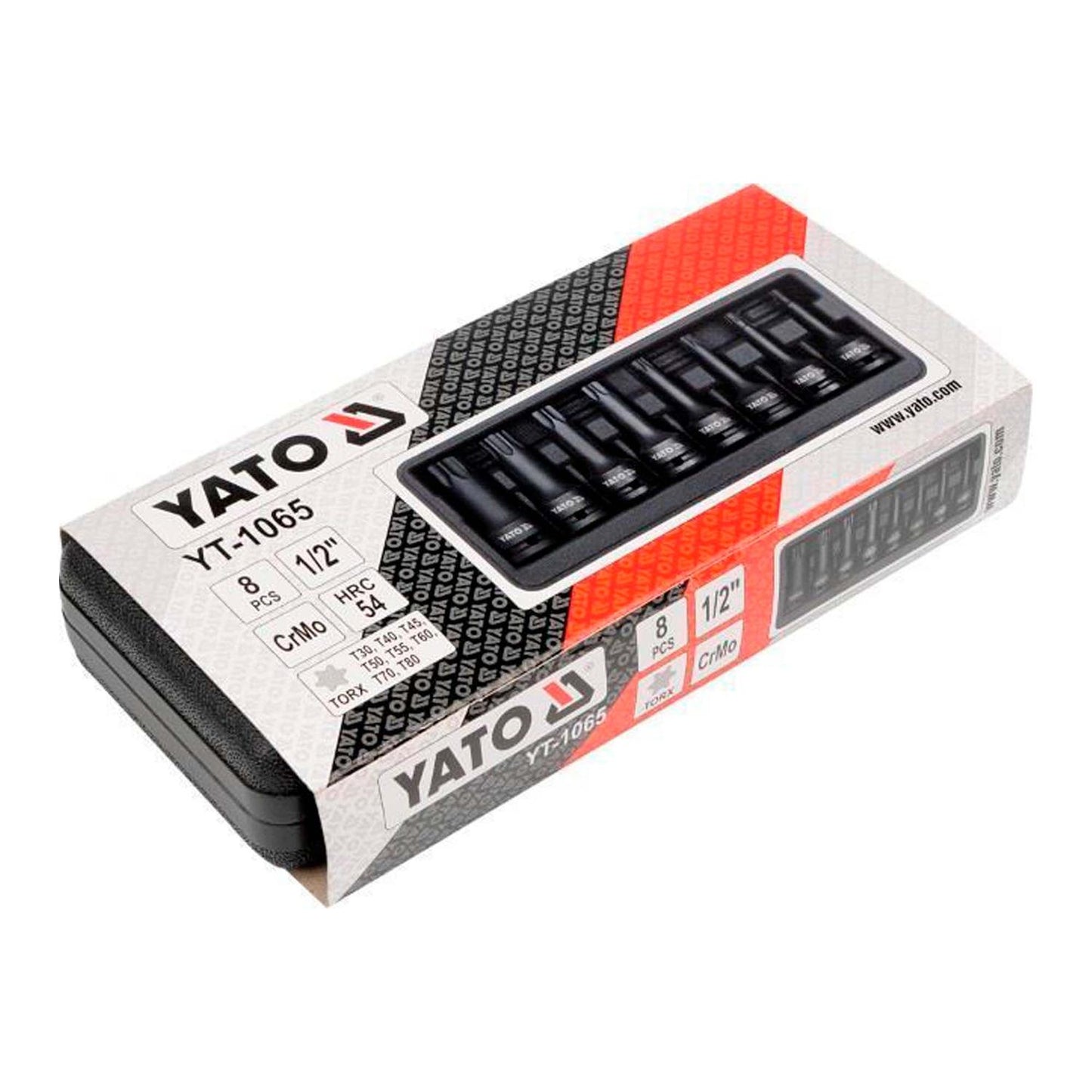 Juego de dados de impacto Torx 1/2'', 8 pzas. - Yato - Herram.cl