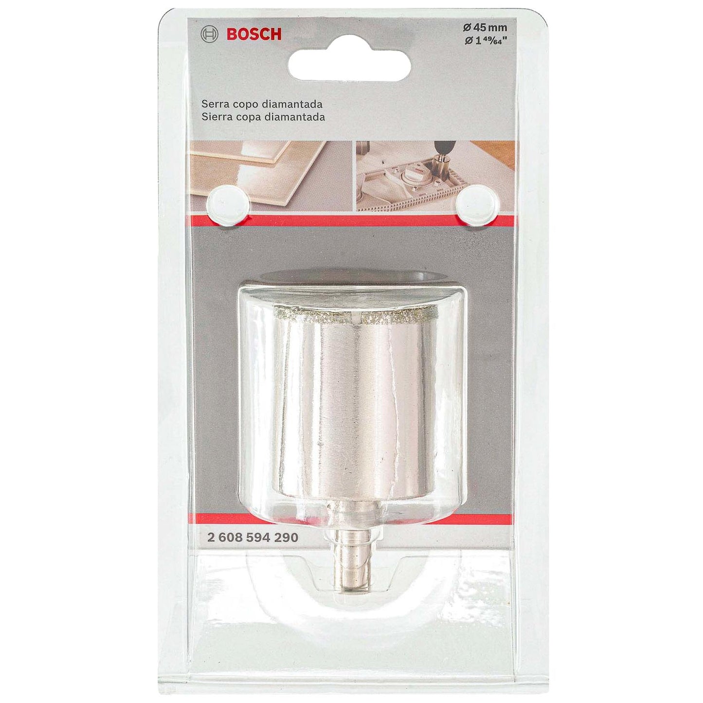Sierra Copa Diamantada 45mm Bosch - 2608.594.290 - 000 - Herram.cl