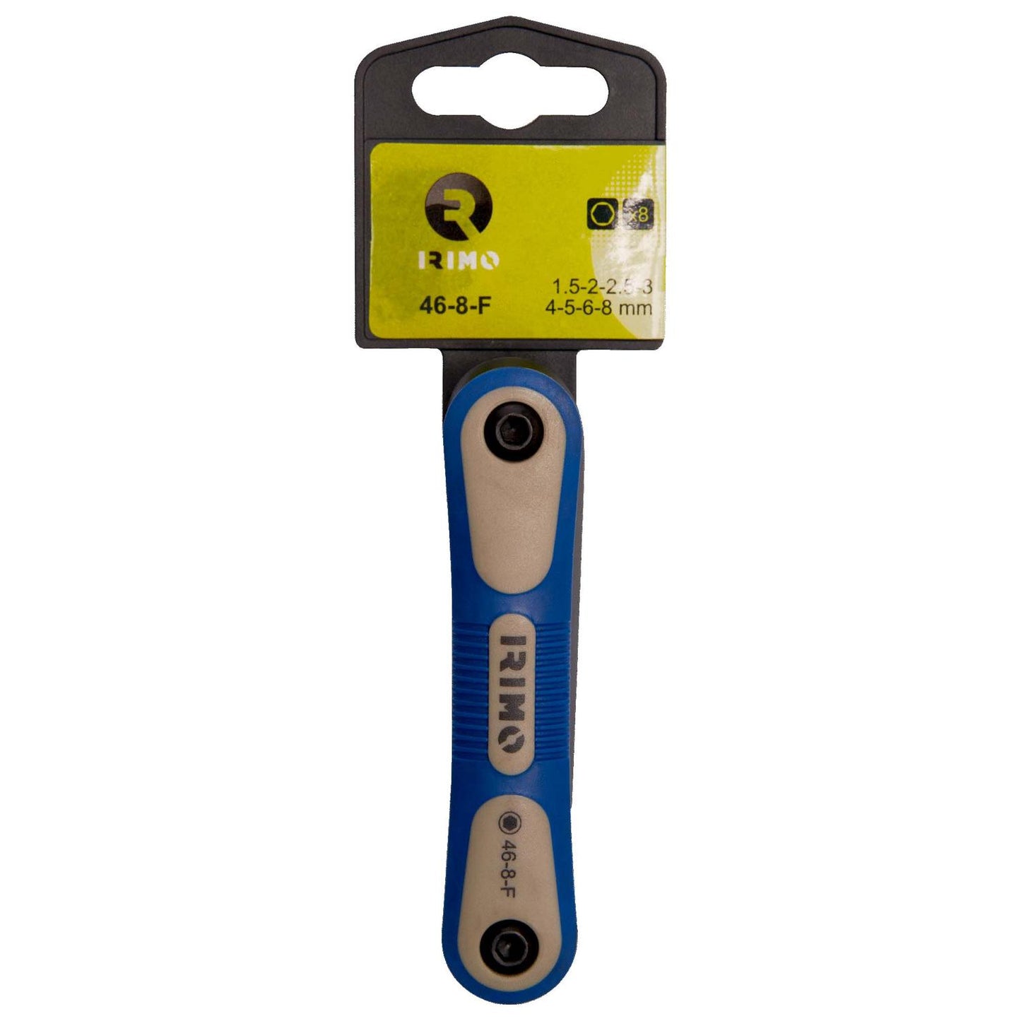 Juego de llaves tipo allen pavonadas Hex 8 Pzas - Irimo - Herram.cl