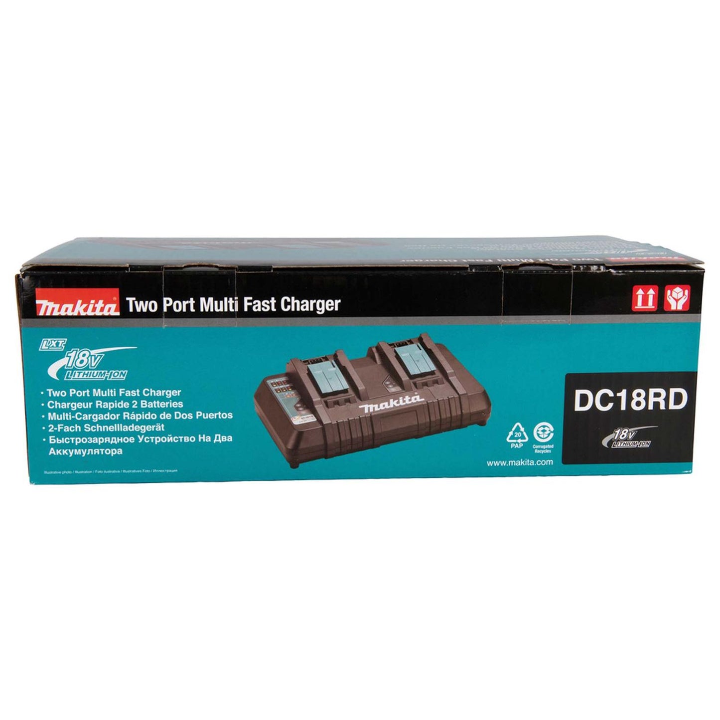 Cargador Batería Rápido Dual 18V LXT (DC18RD) Caja - Makita - Herram.cl