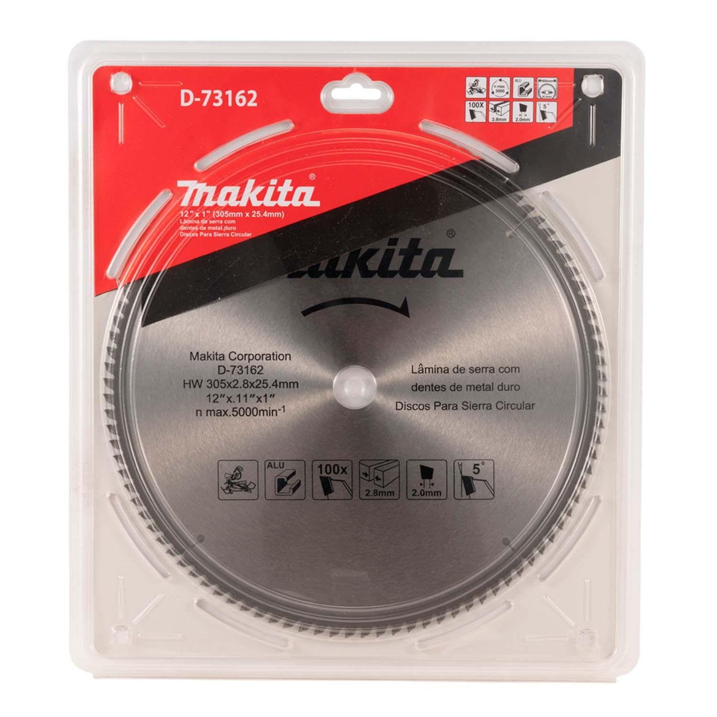 Disco De Sierra Para Aluminio 12''x0.11''x1'' 100D - Makita - Herram.cl