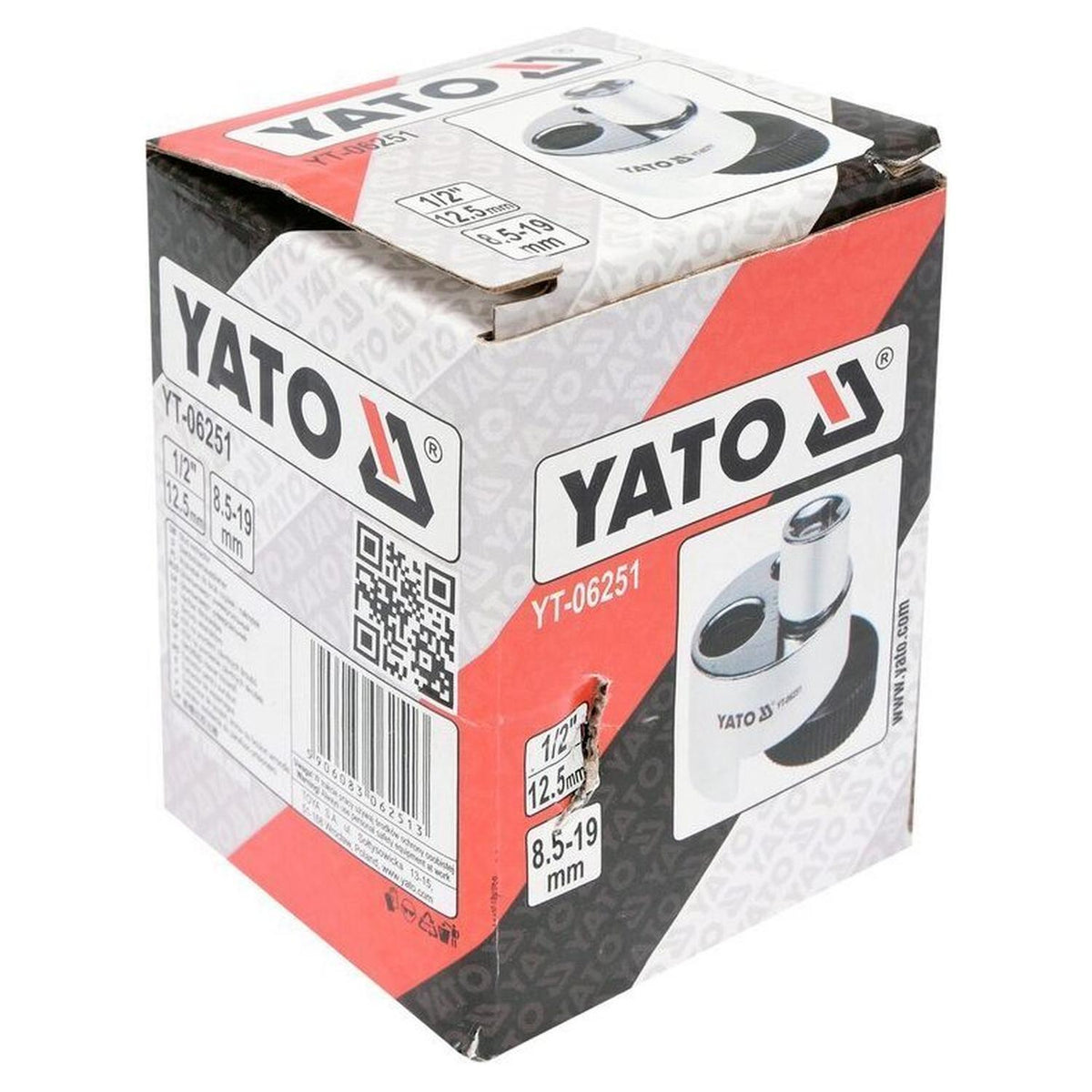 Extractor de Pernos y Tuercas Yato YT-06251 8.5-19mm 1/2 - Herram.cl