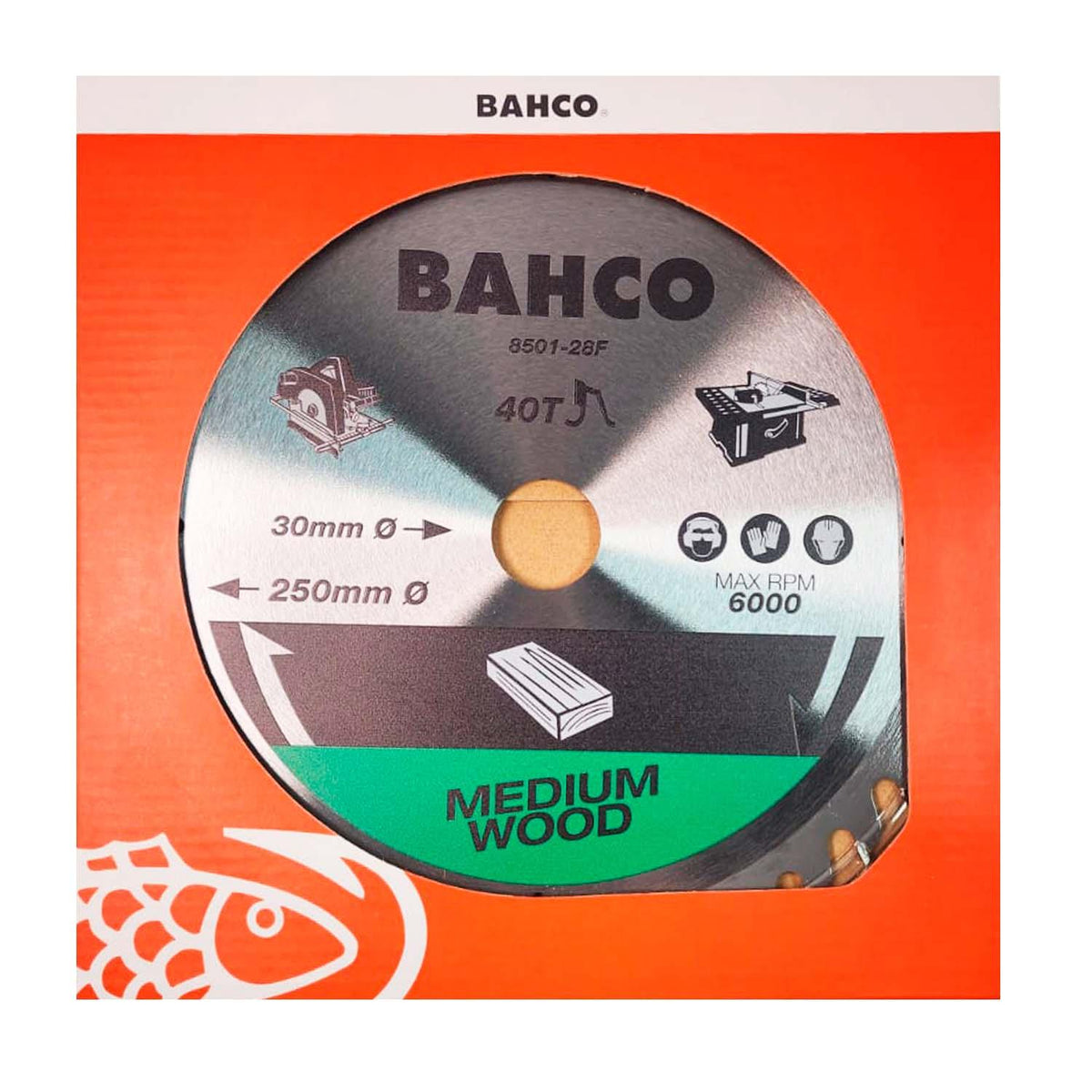 Disco De Sierra Circular 250x2.8x30mm 40 D Madera - Bahco - Herram.cl