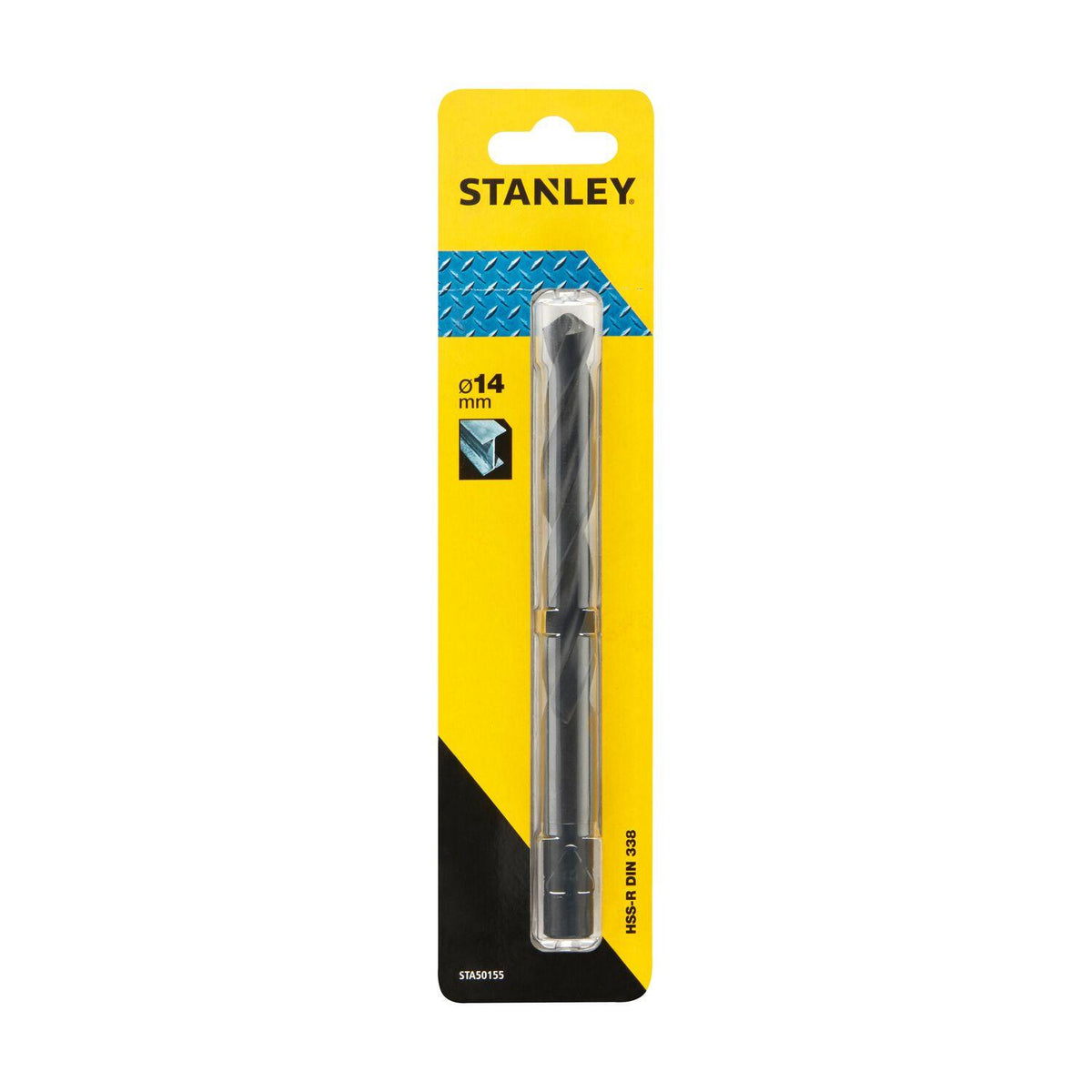 Broca Stanley Metal HSS-R 14mm Vástago Reducido 13mm - Herram.cl