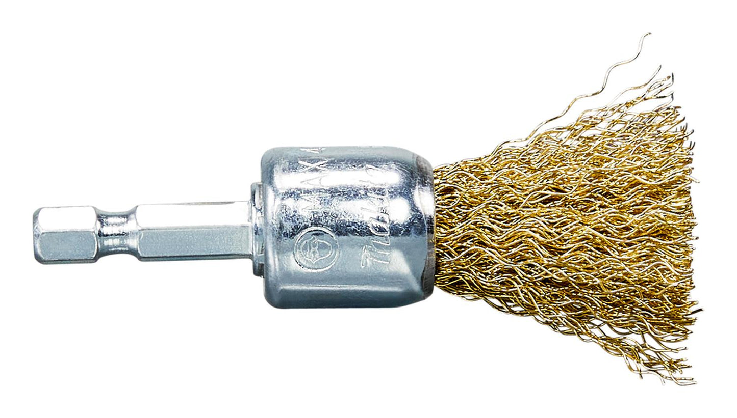 Grata Pincel Latón Ondulado 19mm (3/4'') Toma 1/4'' - Makita - Herram.cl