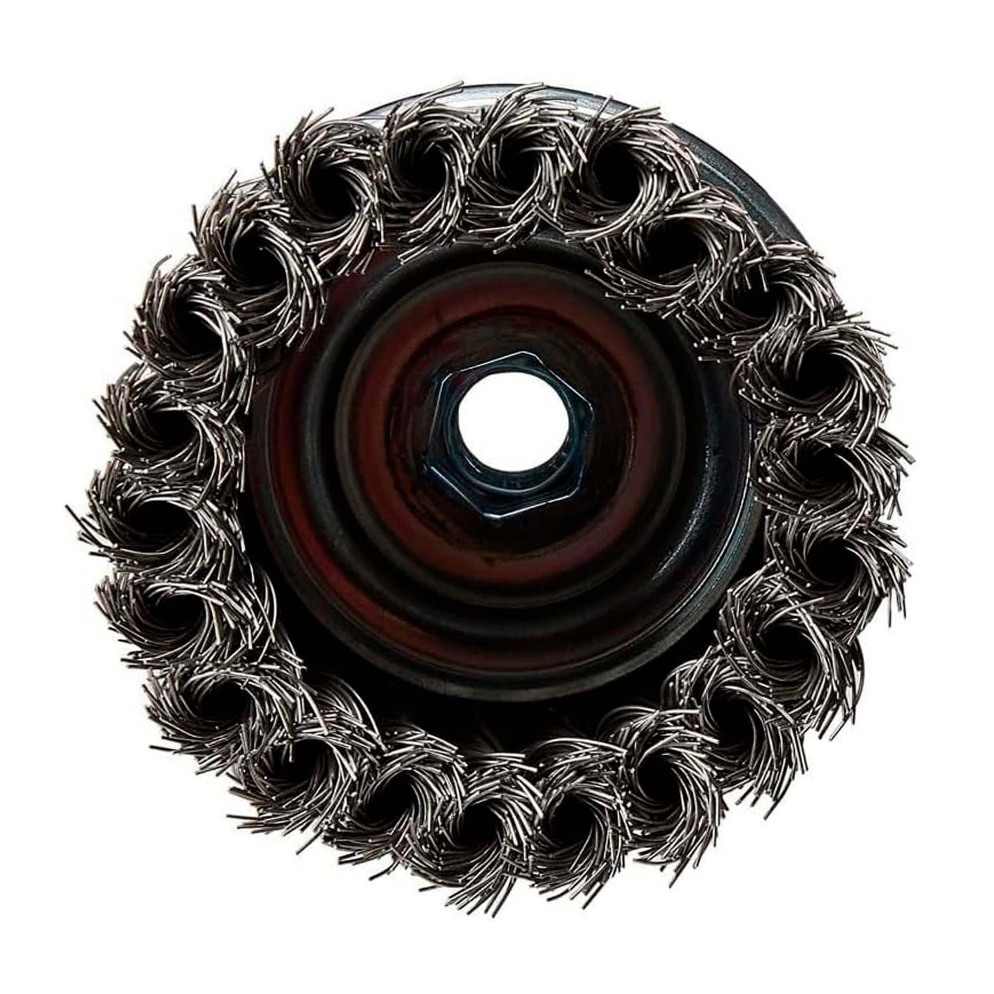 Grata Copa Acero Trenzado 4'' (100mm) Toma M14 - DeWALT - Herram.cl