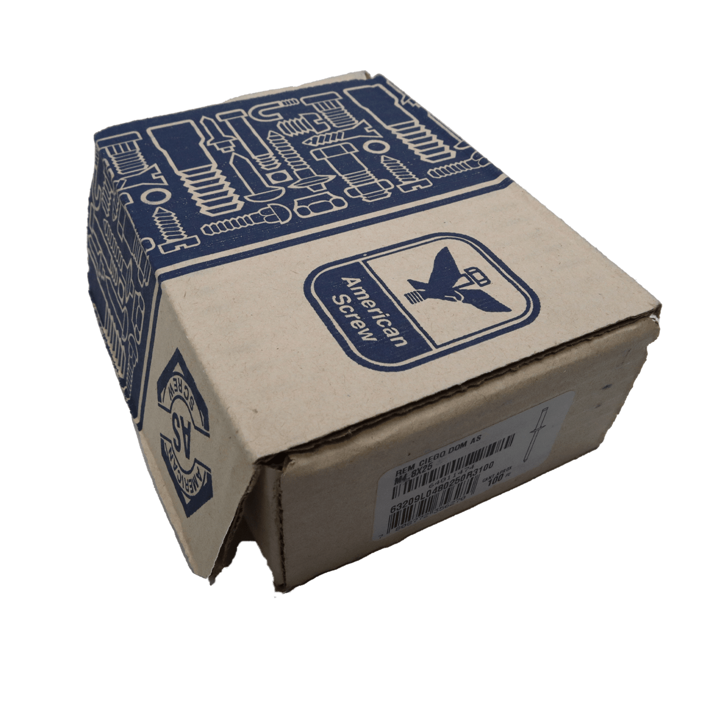 Remache Ciego Dom As M4.8x25 100uds. American ScreW - Herram.cl