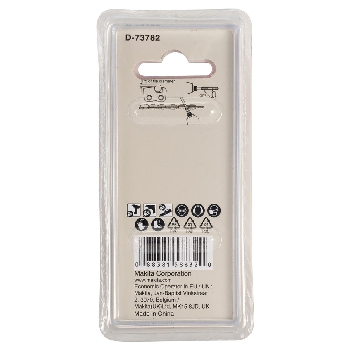 Lima Redonda Vástago Hexagonal 5.5mm (7/32'') - Makita - Herram.cl