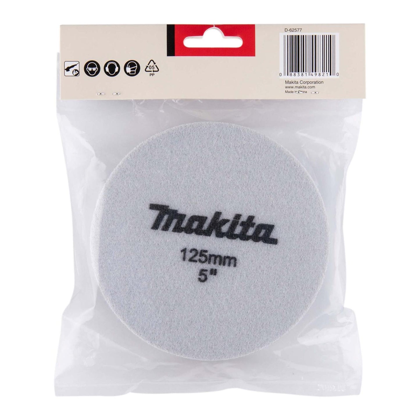 Disco esponja de pulido plana 125mm (fino) - Makita - Herram.cl