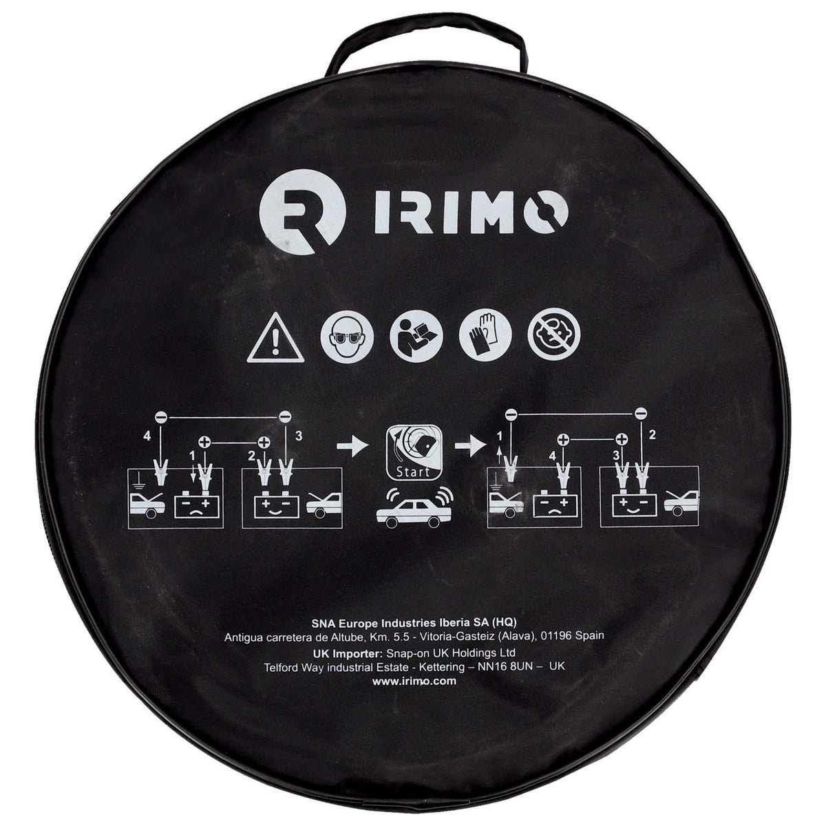 Cables de Arranque Batería Irimo 16mm² 3m Pinzas Aisladas - Herram.cl