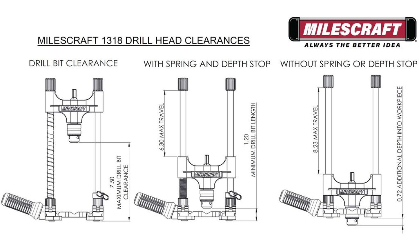 Soporte Taladro Portátil Mandril 3/8'' - Milescraft - Herram.cl