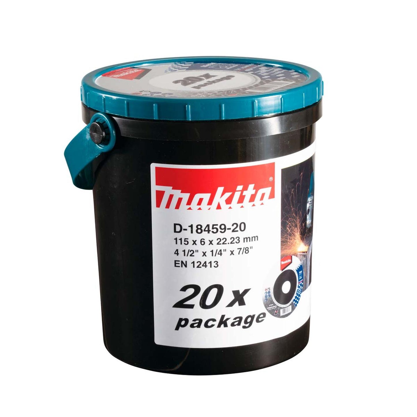 Pack Balde 20 Discos de Desbates Metal 4 1/2'' 6mm - Makita - Herram.cl
