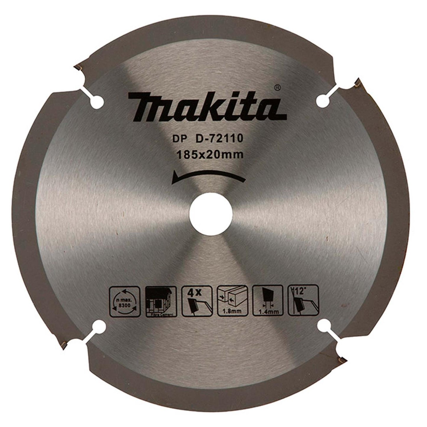 Disco De Sierra 7 - 1/4''x1,8x20mm 4 D Fibrocemento - Makita - Herram.cl