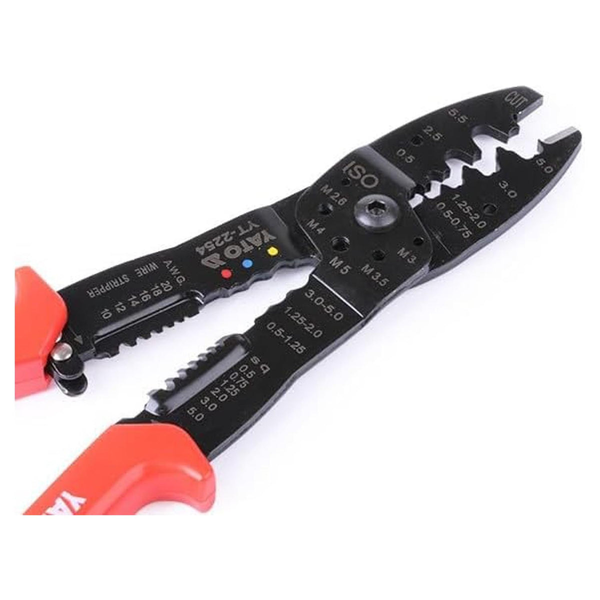 Alicate Pela Cables y Crimpeador Yato YT-2254 6en1 250mm - Herram.cl
