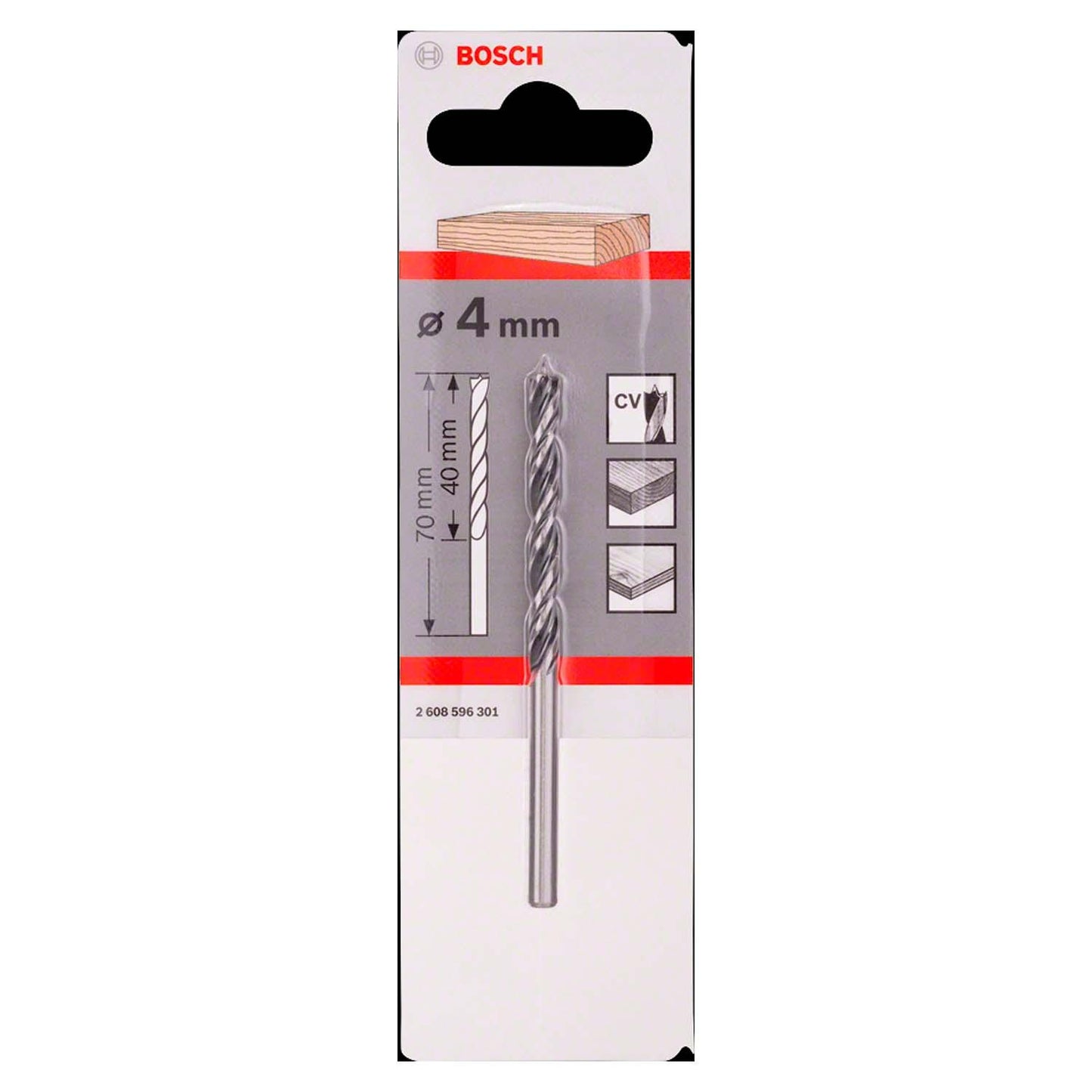 Broca Para Madera 3 Puntas 4mm - Bosch - Herram.cl