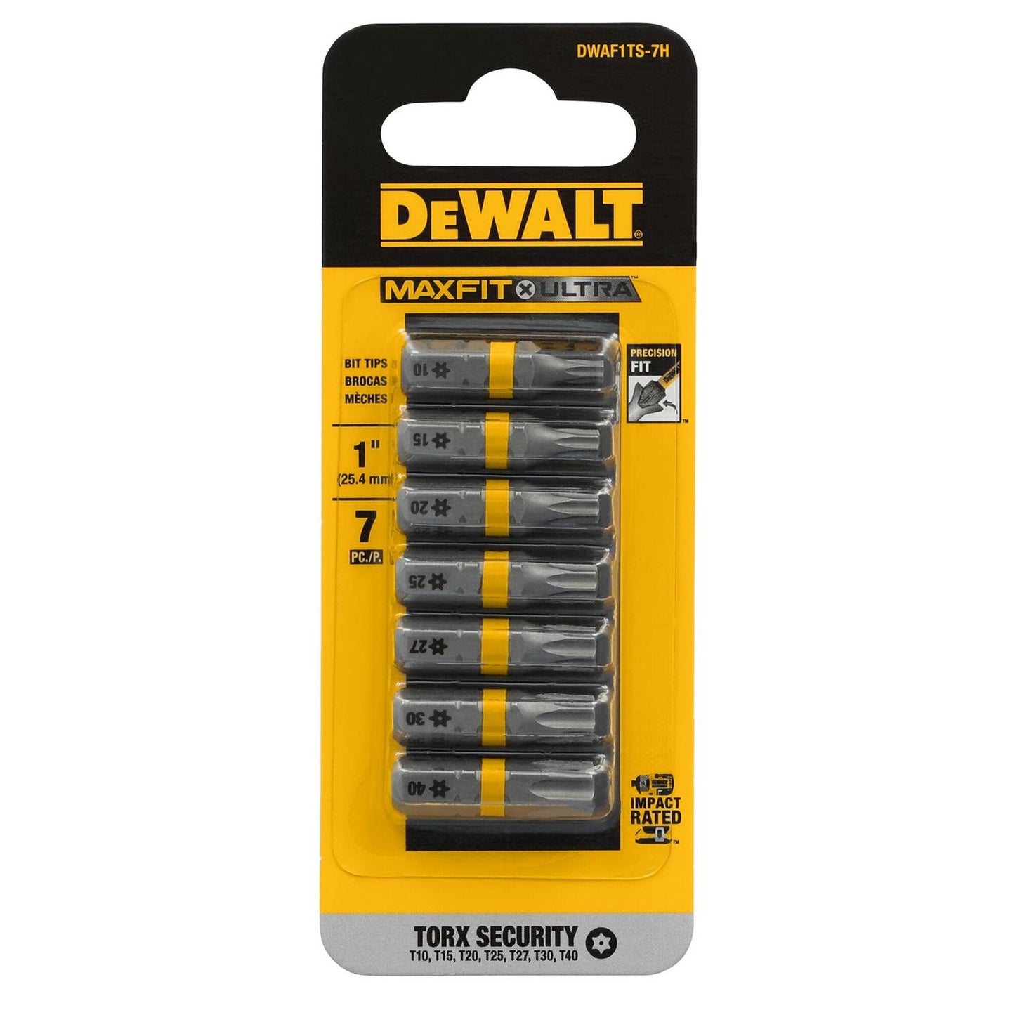 Set Torx Maxfit - UltraT (Surtido) 7 Pzas - DeWALT - Herram.cl