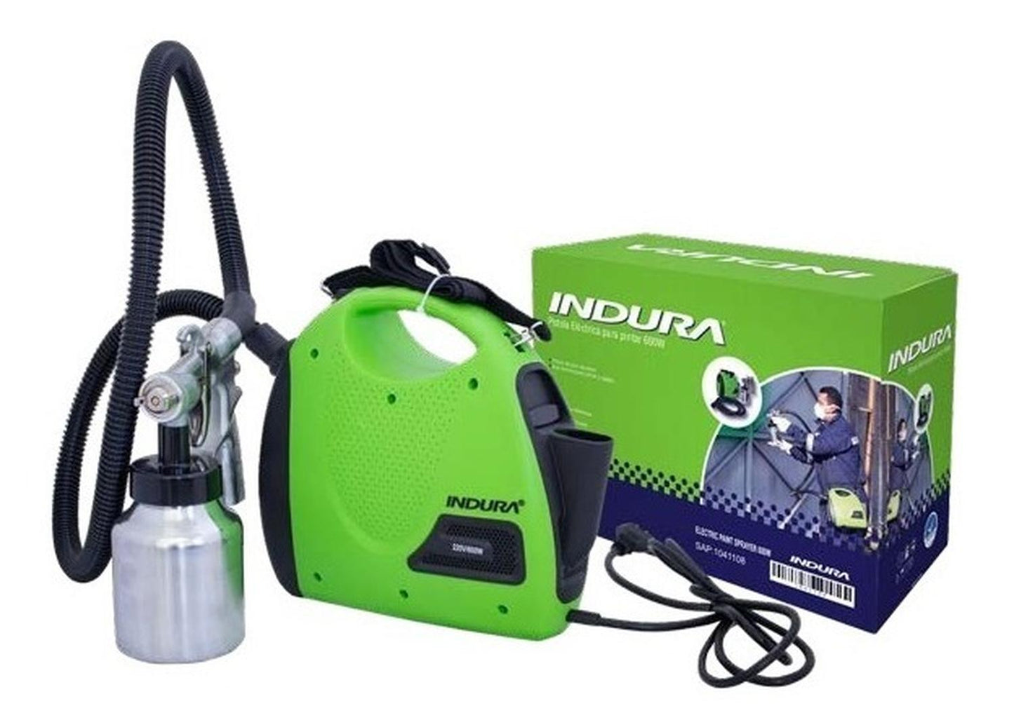 Pistola De Pintar 600 W Indura - 1041108 - Herram.cl