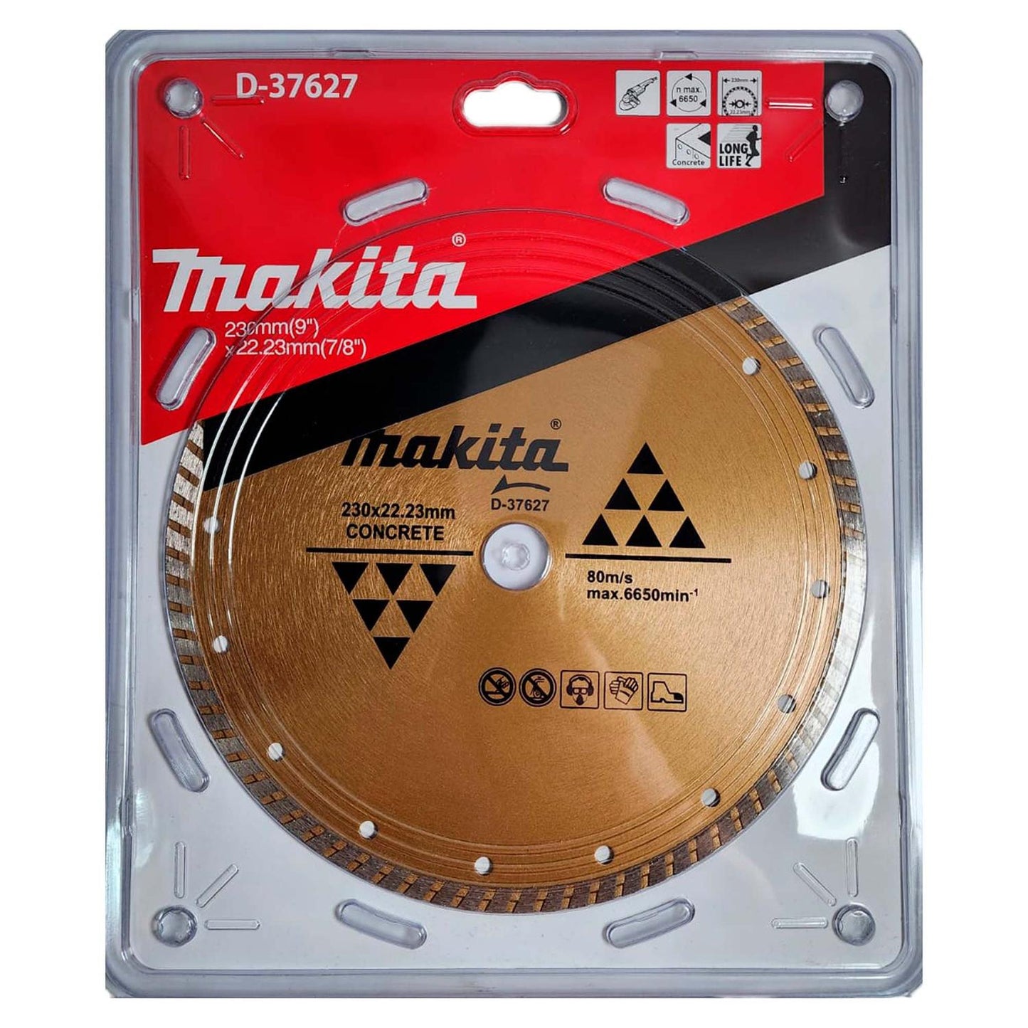 Disco Diamantado Turbo Continuo Turbo 9'' Concreto - Makita - Herram.cl