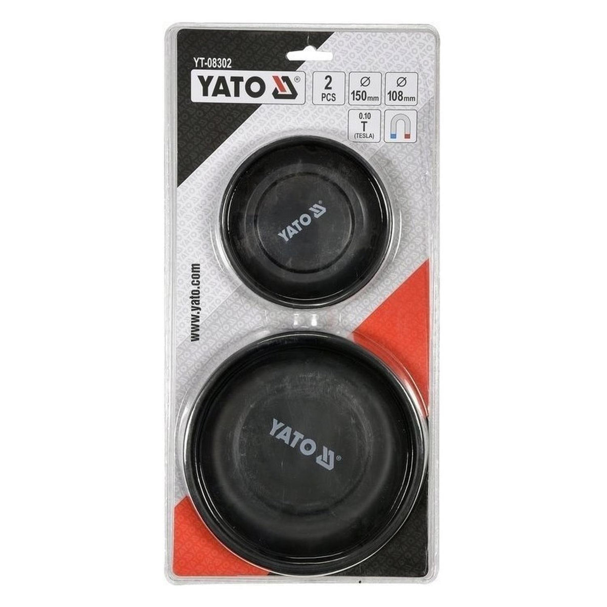 Set de Bandejas Magnéticas Yato YT-08302 de 2 piezas - Herram.cl
