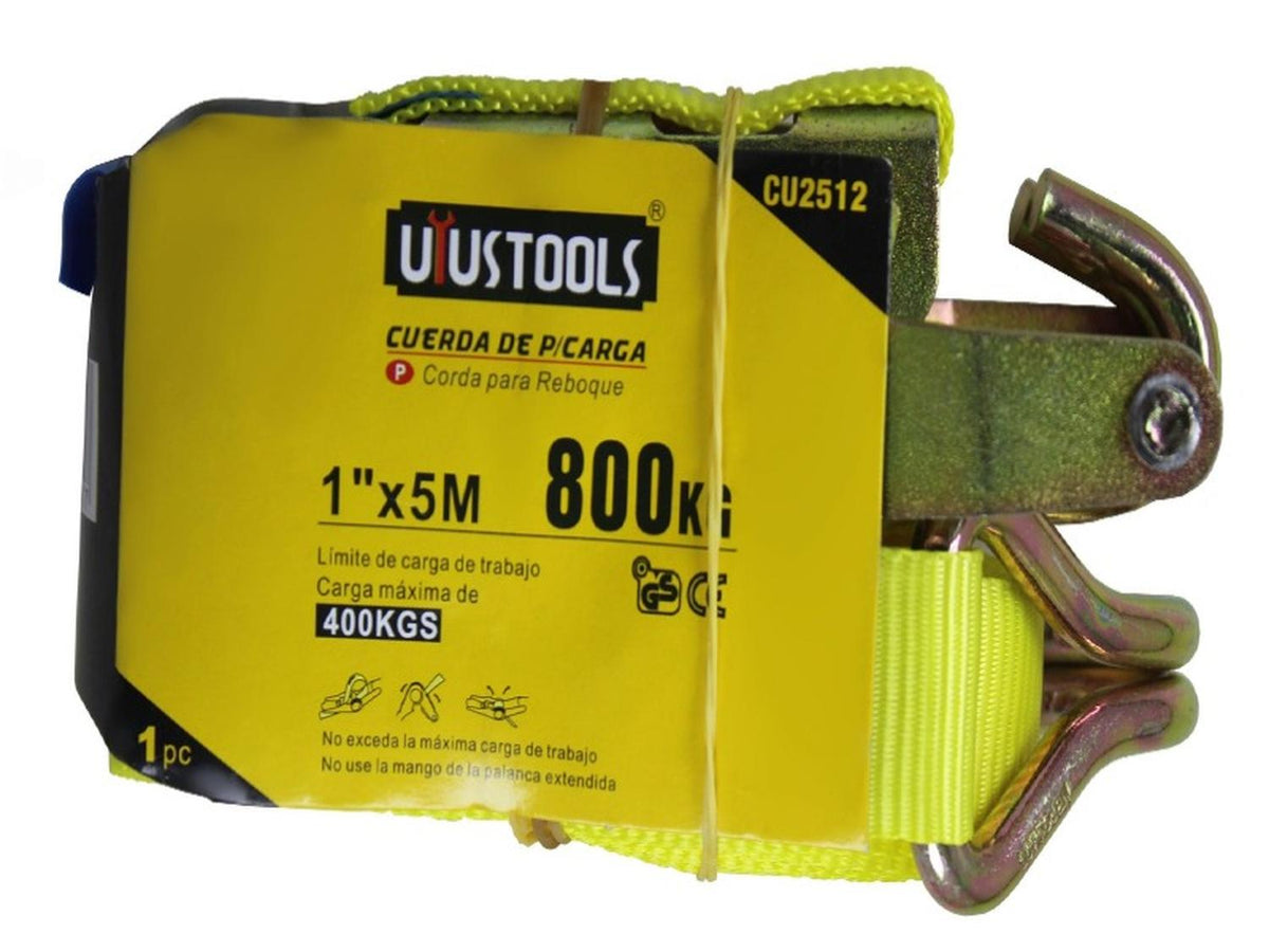 Eslinga de Carga 5m x 1'' 800 Kg Con Rachet - Uyustools - Herram.cl