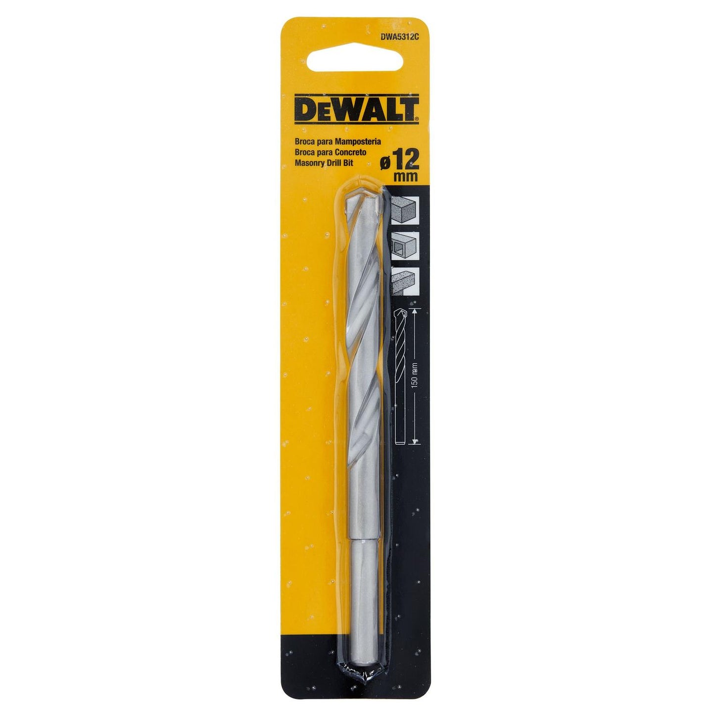 Broca Para Concreto 12x150mm - DeWALT - Herram.cl