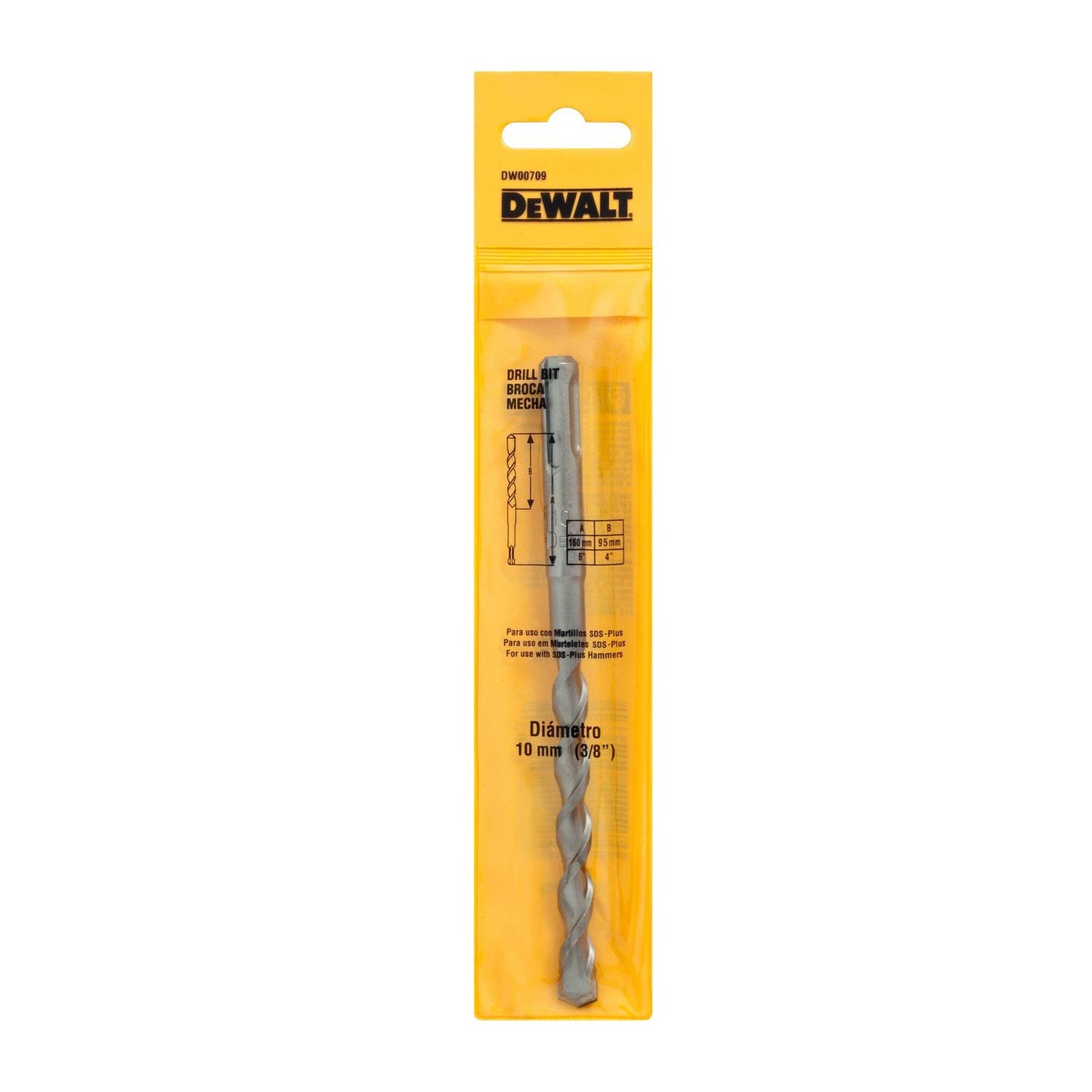 Broca SDS - Plus 10x90x160mm - DeWALT - Herram.cl