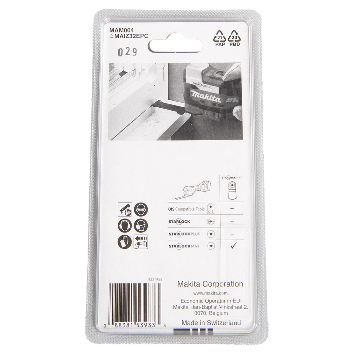 Hoja De Inmersión HCS Madera 32x80mm - Makita - Herram.cl