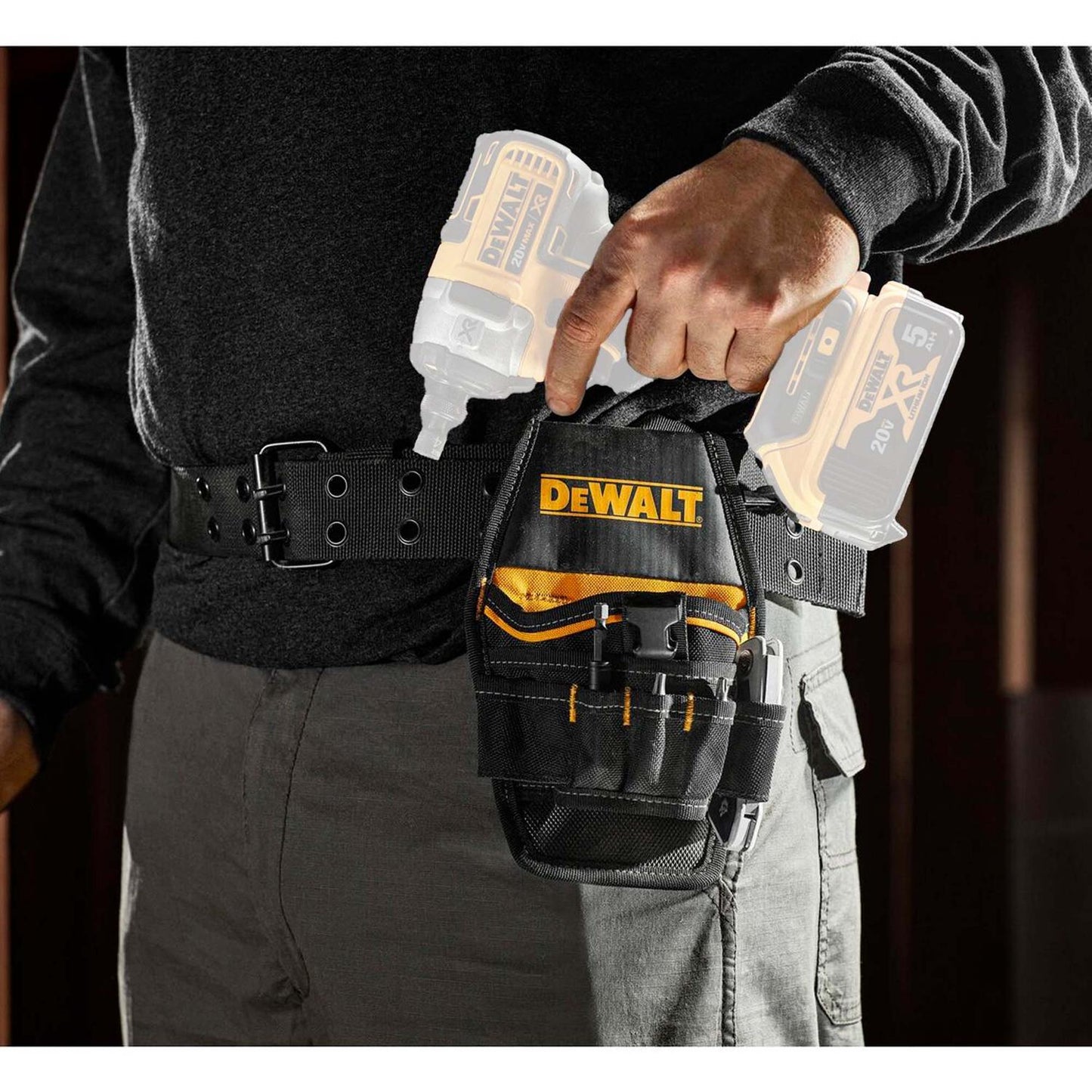 Funda Profesional Porta Atornillador De Impacto - DeWALT - Herram.cl