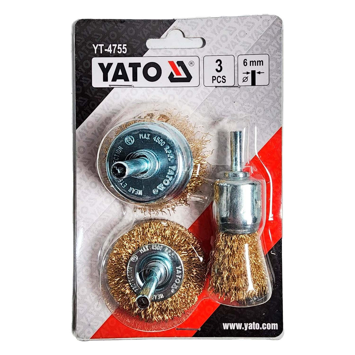 Juego gratas de Limpieza para Taladro Yato 3 Piezas - Herram.cl