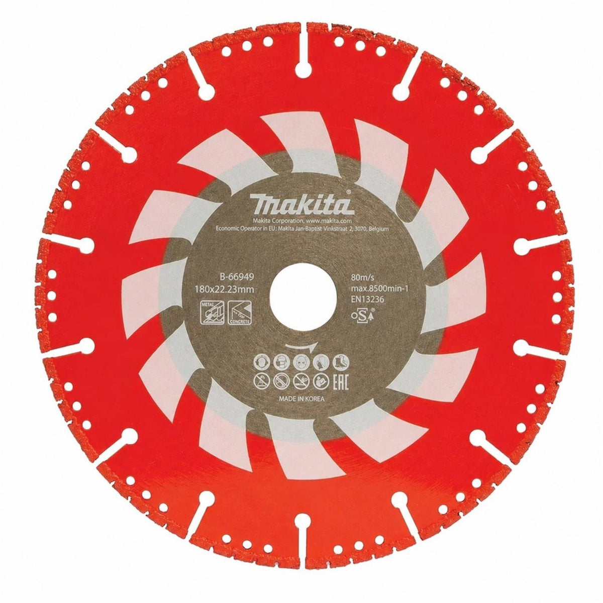Disco Diamantado Rescate 7'' 180mm Makita B-66949 - Herram.cl