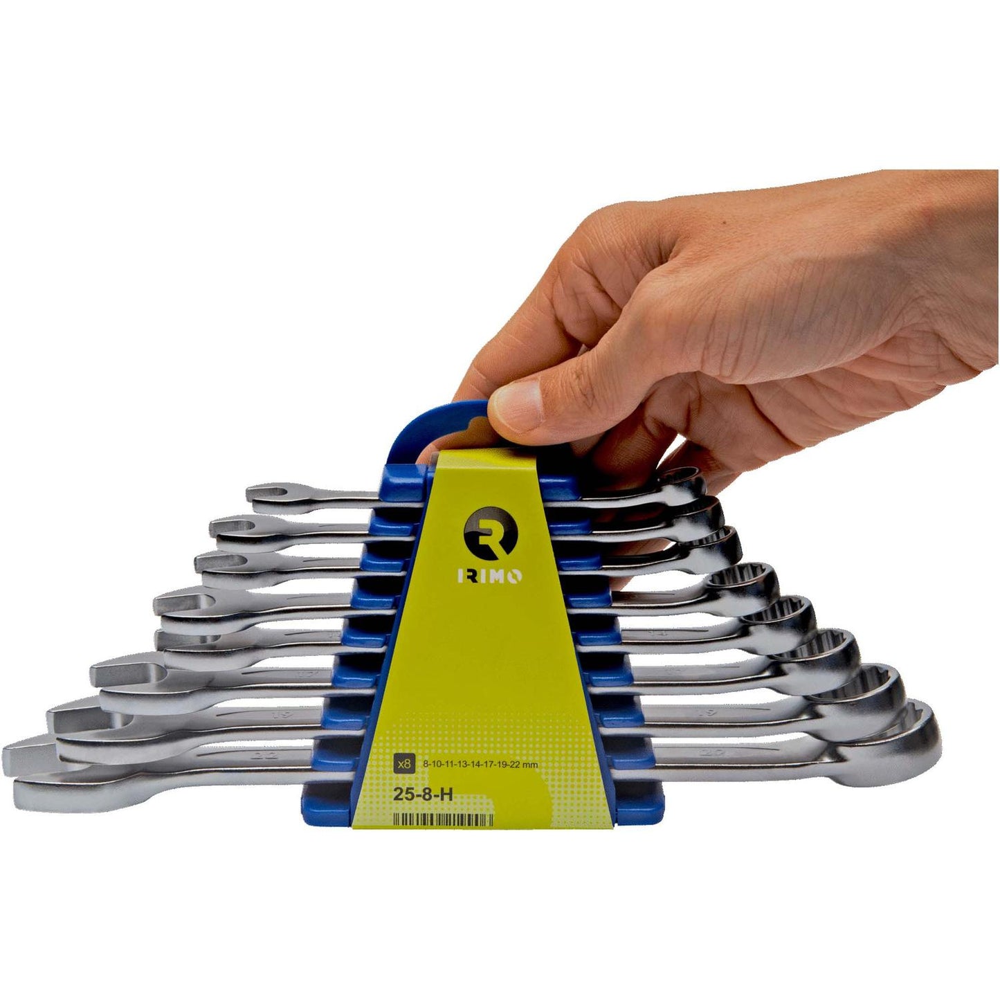 Juego de 8 llaves combinadas con soporte 8 - 22mm - Iirmo - Herram.cl