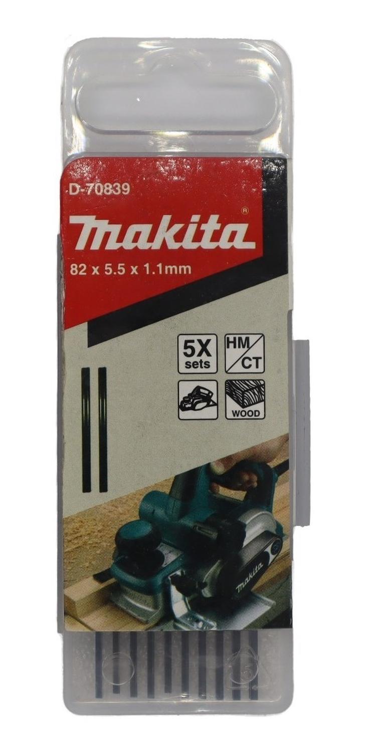 Set 10 Cuchillos Cepillo 82mm HM/CT - Makita - Herram.cl