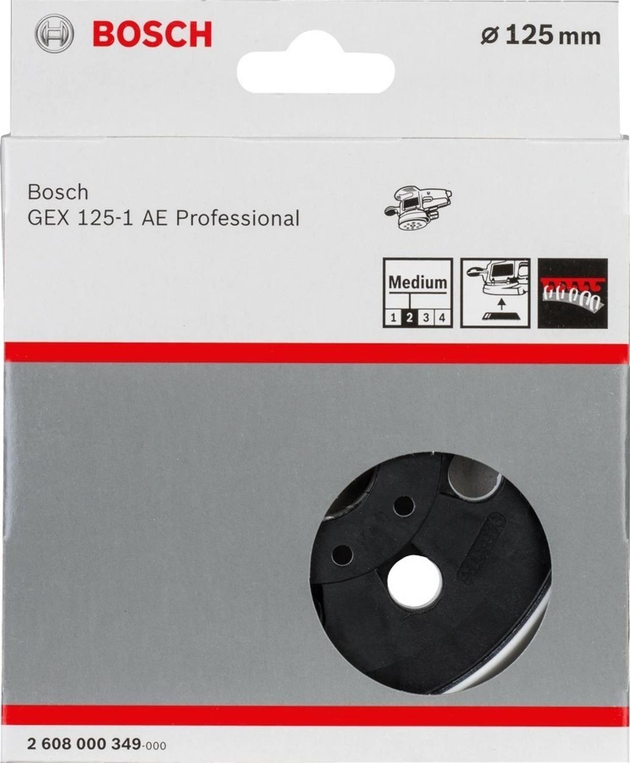 Bosch Plato Velcro 125mm Para Lijadora Gex 125 - 150 Ave - Herram.cl