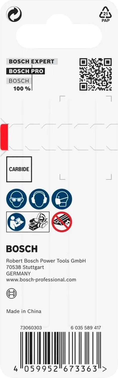 Cuchilla Cepillo Bosch 2608635902 82mm Carburo Reversible - Herram.cl