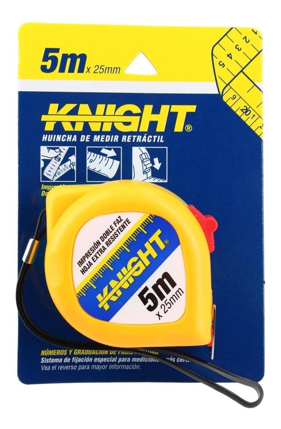 Huincha De Medir 5mx25mm - Knight - Herram.cl
