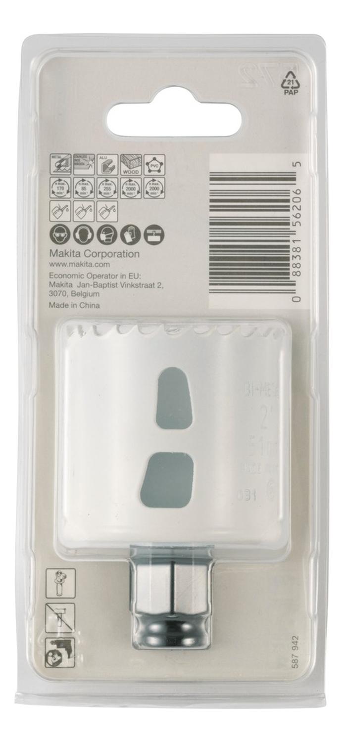 Sierra Copa Ezychange Bim 51mm (2'') 8% Co - Makita - Herram.cl