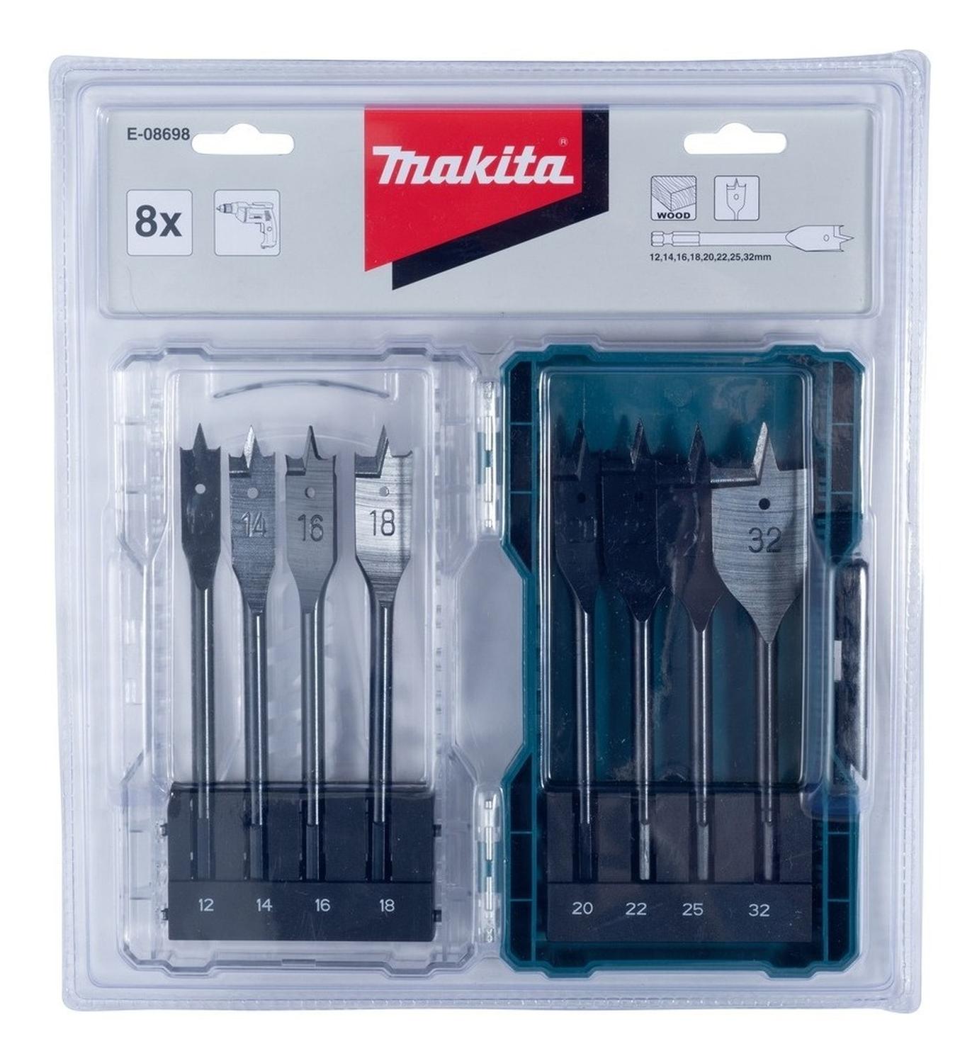 Set 8 Brocas Paleta Toma Hex 1/4 Makita E - 08698 - Herram.cl