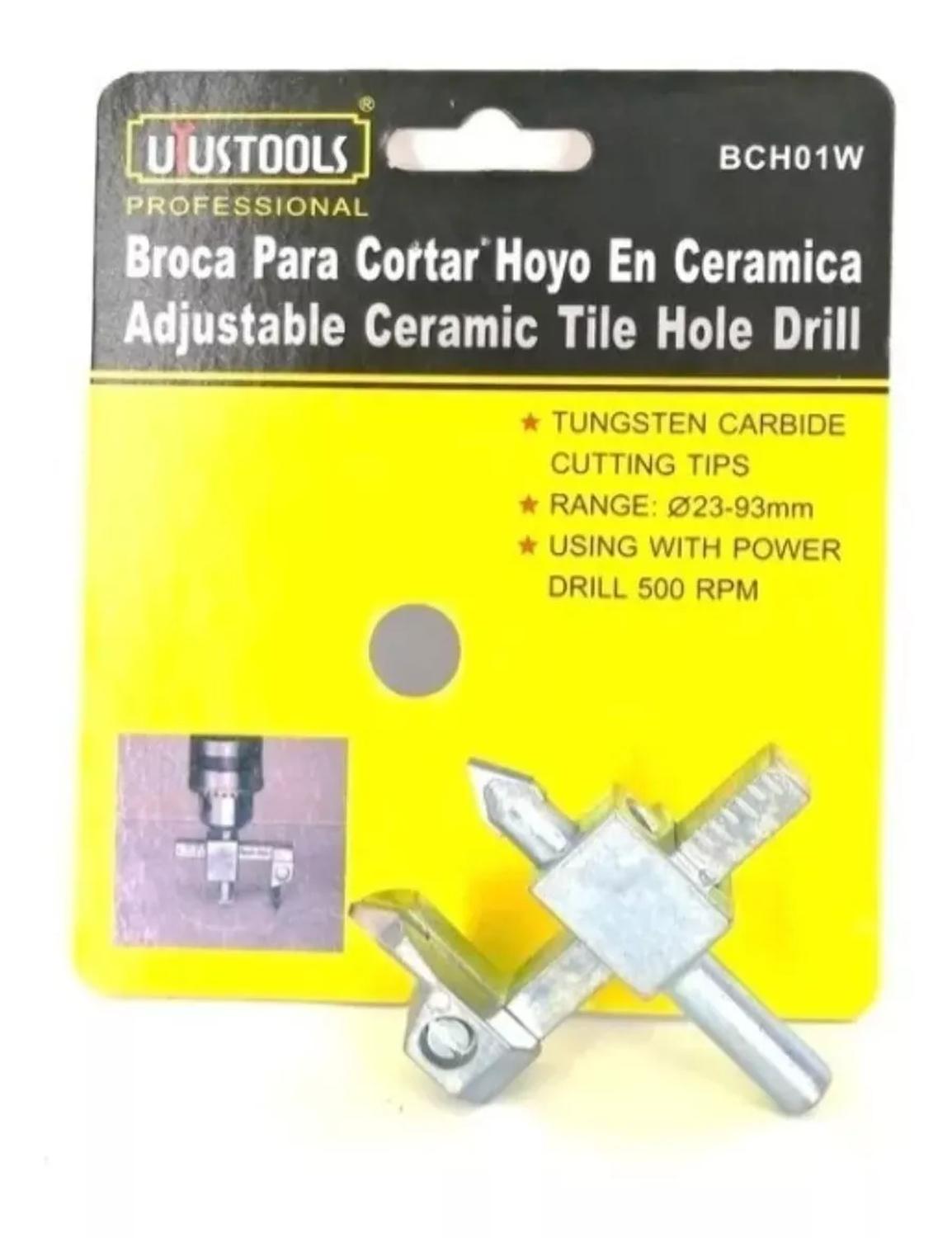 Cortadora Cerâmica Compas Ajustable 23 – 93mm - Uyustools - Herram.cl