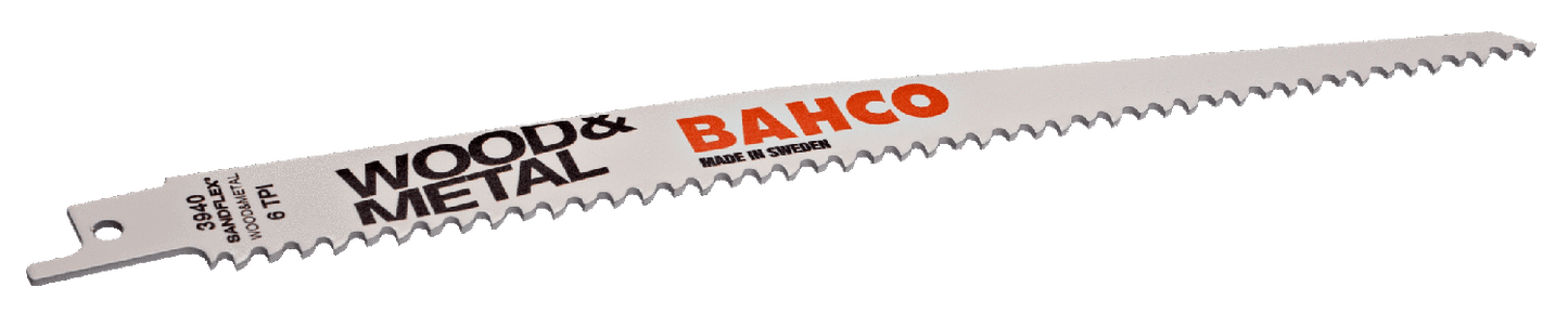 Pack 2 Hojas De Sierra Sable Madera & Metal 300mm - Bahco - Herram.cl