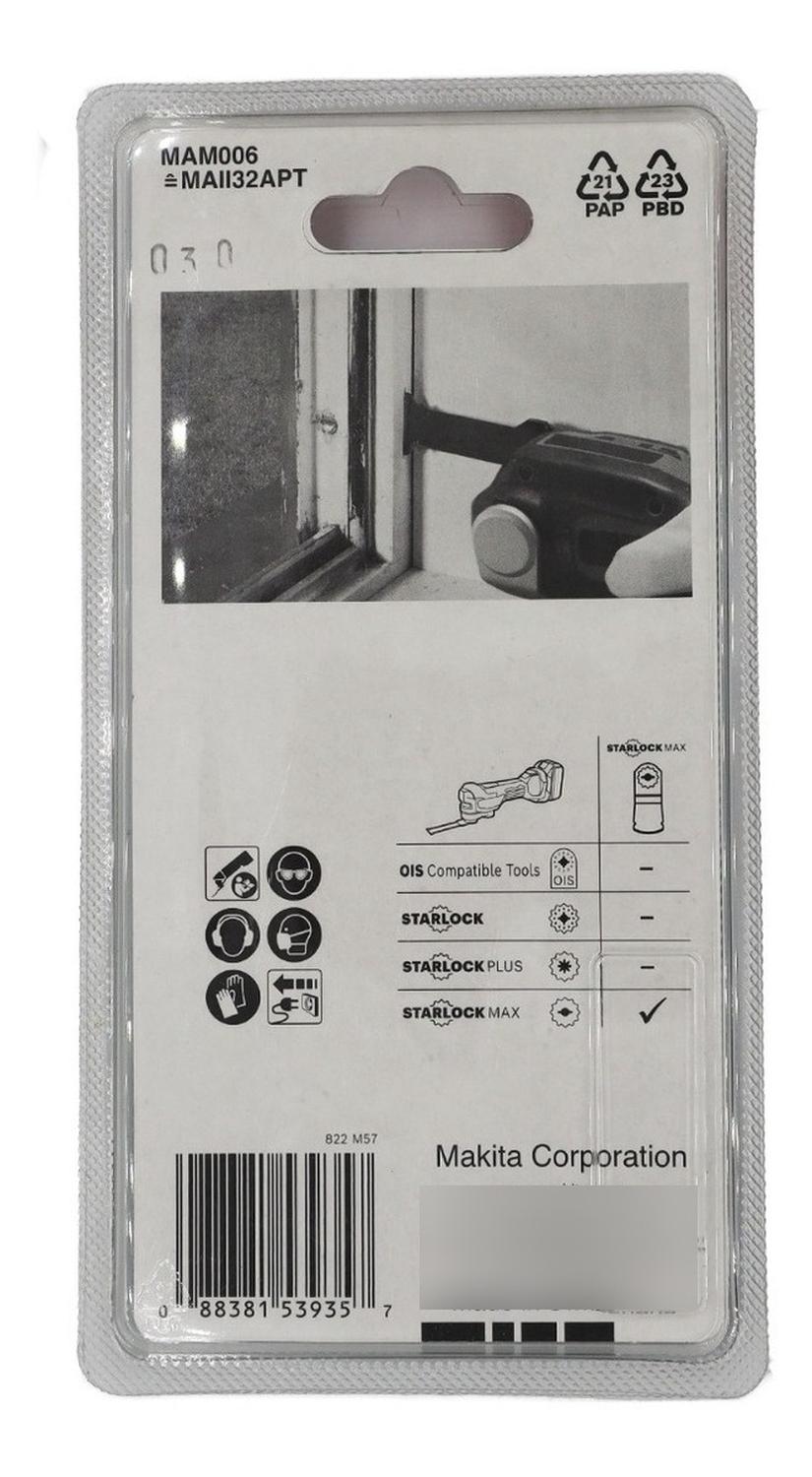 Hoja De Imersion 32x70mm Starlock Max Mam006 - Makita - Herram.cl