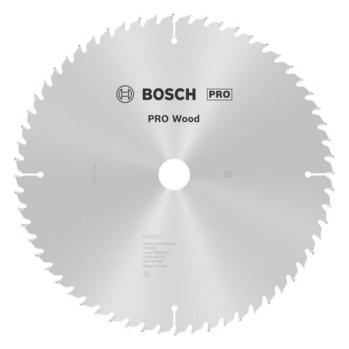 Disco De Sierra Circular PRO Wood 12''x2,5x30mm 60 D - Bosch - Herram.cl