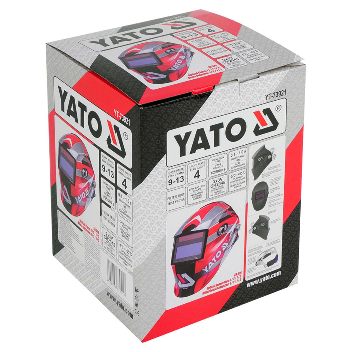 Máscara Soldar Fotosensible Yato YT-73921 DIN 4/5-8/9-13 - Herram.cl