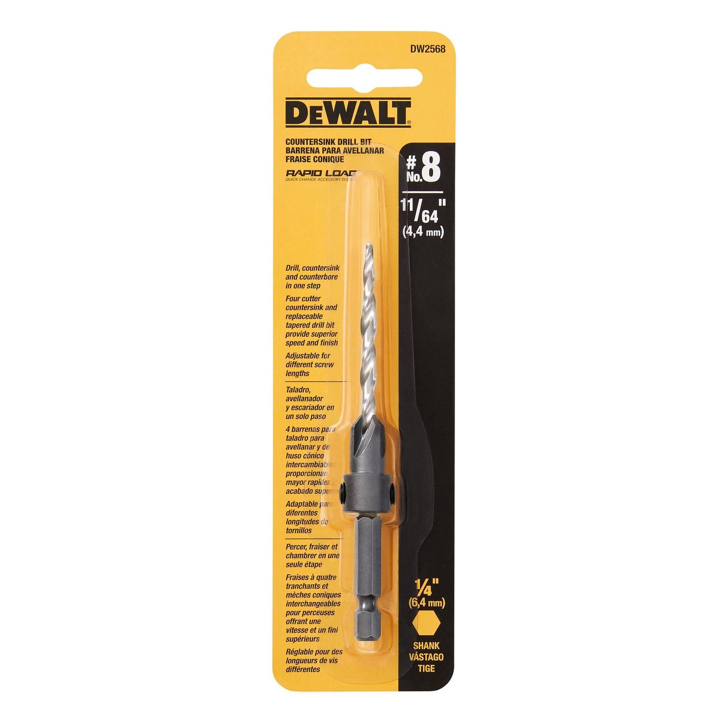 Broca Avellanadora 8 - DeWALT - Herram.cl