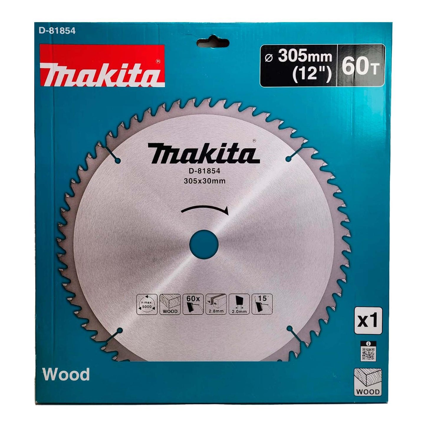 Disco de Sierra 12''x2,8x30mm 60 Dientes - Makita - Herram.cl